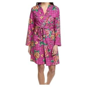 New Johnny Was Sleep Robe DARNAHTA Womens Medium Loungewear Tura Floral  Wrap‎